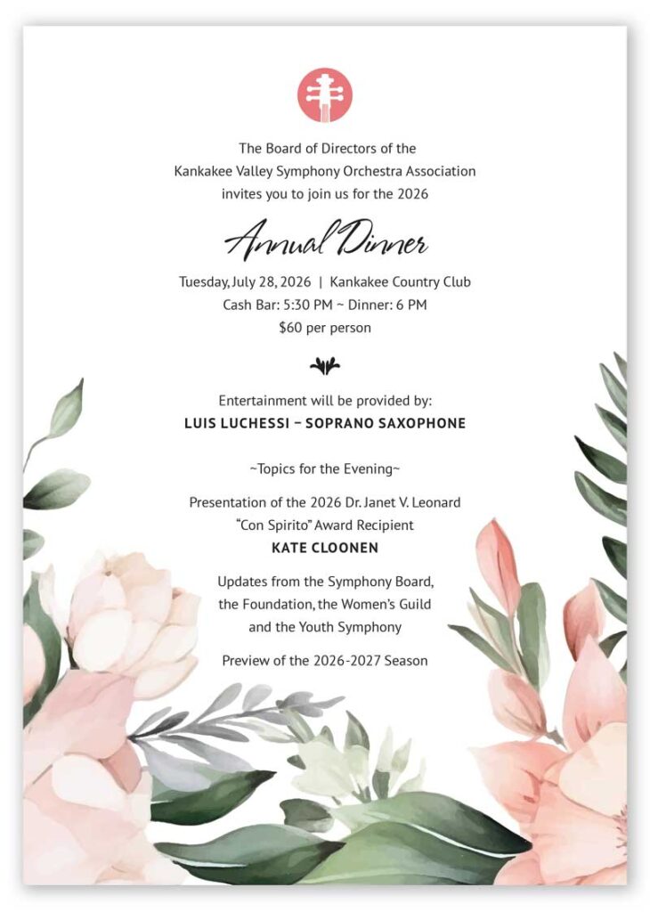kvso annual dinner 2026 invite